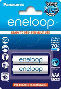 Аккумулятор Panasonic Eneloop AAA 750 mAh NI-МН 2BP