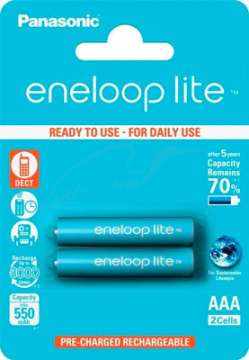 Аккумулятор Panasonic Eneloop Lite AAA 550 mAH NI-МН 2BP