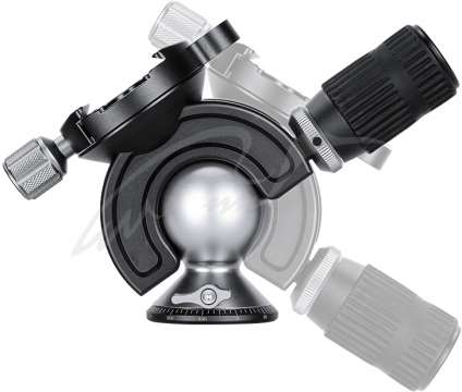 Головка штативна Leofoto MH-60 з затискачем ARCA. З ручкою і рівнем