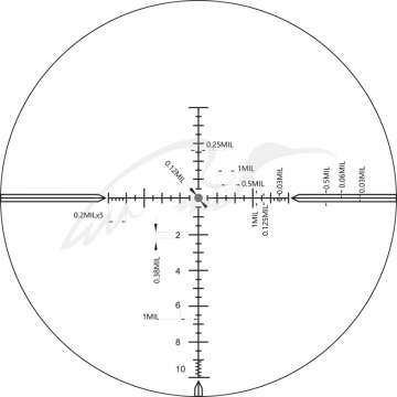 Прицел оптический Vector Optics Taurus 4-24x50 FFP. Сетка MPX1 с подсветкой