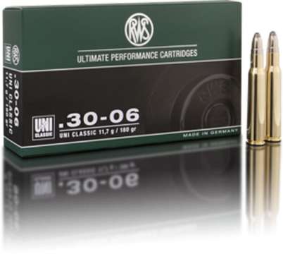 Патрон RWS кал. 30-06 пуля UNI Classic масса 11,7 г