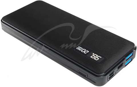 Зарядний пристрій Aspor A399 PD 20000mAh (2USB/2A/3A) к:black