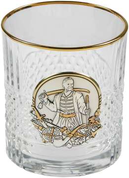Подарунковий набір склянок для віскі Boss Crystal "Гербовий з козаками": графін
