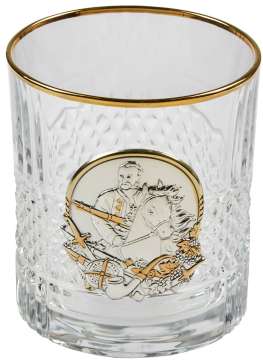 Подарунковий набір склянок для віскі Boss Crystal "Гербовий з козаками": графін