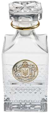 Подарунковий набір склянок для віскі Boss Crystal "Гербовий з козаками": графін