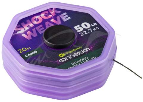 Шоклідер RidgeMonkey Connexion Shock Weave Braided Shock Leader 20m 50lb/22.7kg