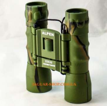 Бинокль 22х32 Alpen зеленый