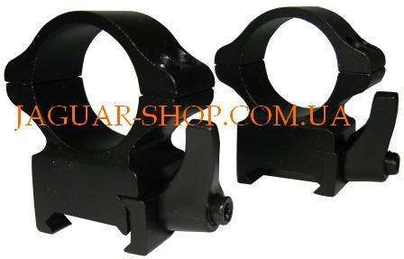 Крепление К-303 для прицела металлическое 25,4мм на планку 21 мм высота основания 13мм/10мм быстросъемное