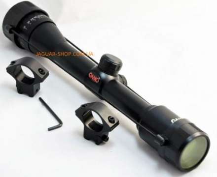 Прицел 4х32 АО Gamo air rifle (антипаралакс)+крепл низкое/узкое 25,4мм
