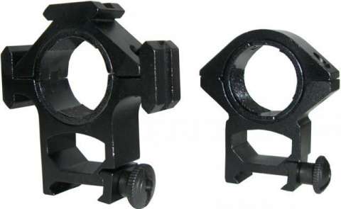 Крепление К-16/1 для прицела 30(25,4) мм высокое 21 мм с дополнительными креплениями