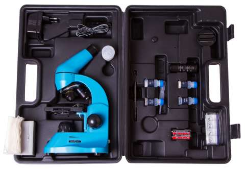 Микроскоп Levenhuk Rainbow 50L Azure\Лазурь