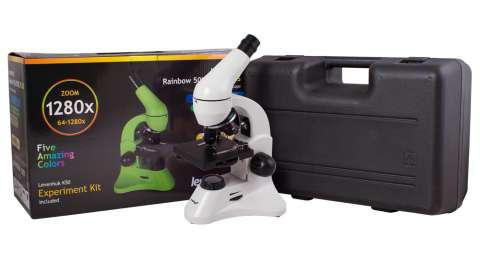 Микроскоп Levenhuk Rainbow 50L PLUS Moonstone\Лунный камень