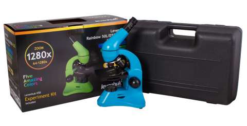 Микроскоп Levenhuk Rainbow 50L PLUS Azure\Лазурь