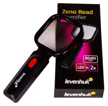 Лупа для чтения Levenhuk Zeno Read ZR10, черная
