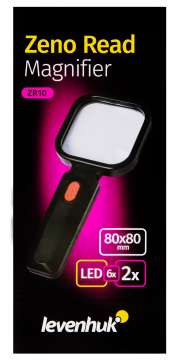 Лупа для чтения Levenhuk Zeno Read ZR10, черная
