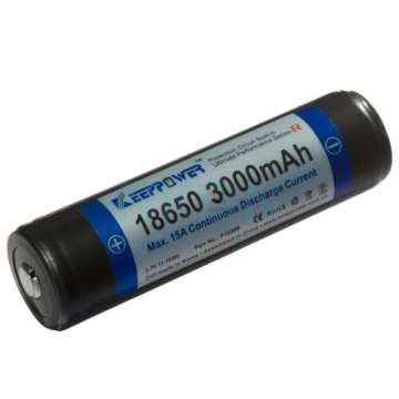 Keeppower 18650 3000mAh (захищений) - 15A