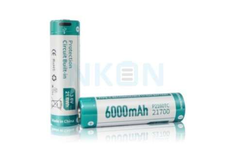 2x Keeppower 21700 6000mAh (захищені) - 10A - USB-C - 3.6V