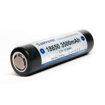Keeppower 18650 3500mAh (захищений) - 10A плоский верх