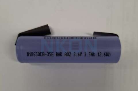 BAK N18650CR-35E - 3500mAh - 10.5A - U-Tag