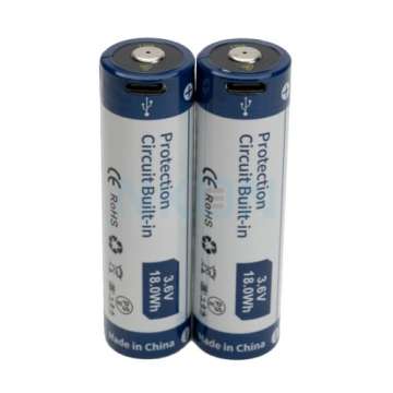 2x Keeppower 21700 5000mAh (захищені) - 8A - USB