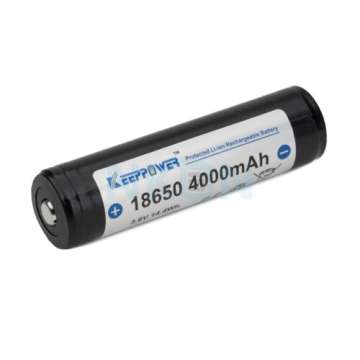 Keeppower 18650 4000mAh (з захистом) - 8A (з кнопковим верхом)