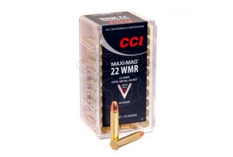 Патрон CCI 22WMR Maxi-Mag Maxi Mag TMJ 40GR 2.6 гр