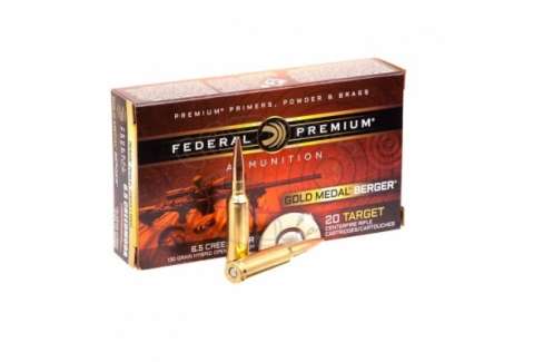 Патрон Federal Gold Medal 6.5Creedmoor Berger Hybrid OTM 8,42 гр (130GR)