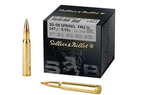 Патрон Sellier & Bellot .30-06 Sprg куля FMJ 9.55 g (147GR)