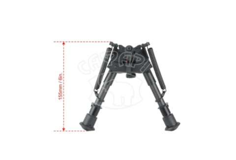 Сошки Vector Optics 155-230 мм на антабку. Карбонове волокно, підпружинені з ричагом