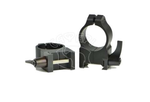 Кільця Warne Quick Detach Ring 25,4мм високі швидкоз'ємні