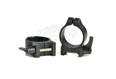 Кільця Warne Quick Detach Ring 30мм низькі швидкоз'ємні