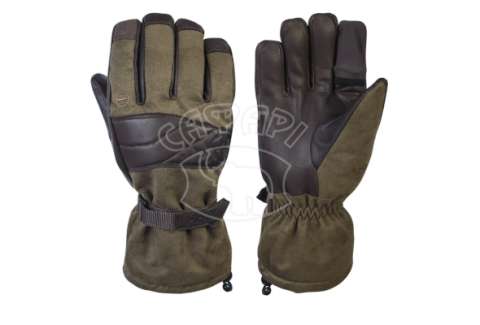 Рукавички Holik Evelyn Green Open 8317, відкидний палець, зима