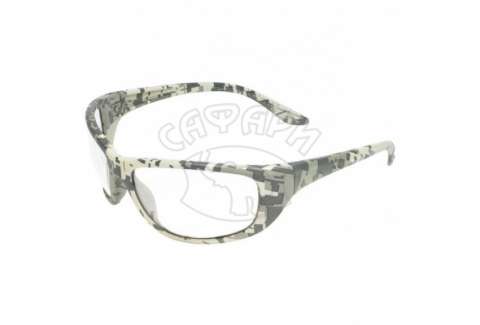 Тактичні окуляри для мотоциклістів Global Vision Hercules-6 Digital Camo clear лінзи прозорі