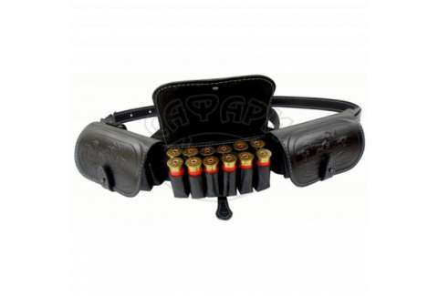 Патронташ-пояс Медан шкіряний з тисненням