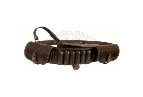 Патронташ-пояс Медан шкіряний з лямкою