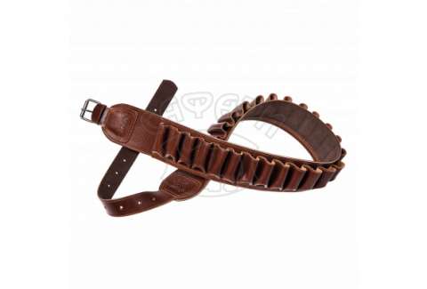 Патронташ шкіряний Artipel кал.12 на 26 відділень Brown