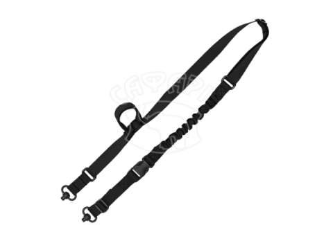 Ремінь двоточковий GrovTec з QD-антабками чорний