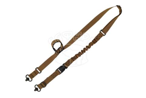 Ремінь двоточковий GrovTec з QD-антабками койот