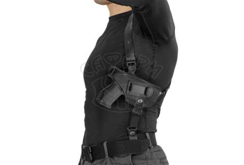 Кобура шкіряна поясна/плечова зі скобою A-Line для S.A.-911