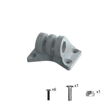 Adjustable GoPro Yellow TPU Mount Base For Master 5 V1/HD Master 5 V2