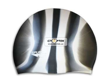 Шапочка для плавания Spurt силикон ZEBRA