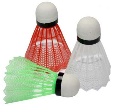 Воланы бадминтонна REDOX 501-3шт нейлон разноцветные