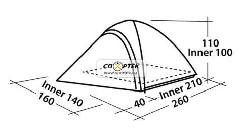 Палатка туристическая Easy Camp METEOR 200
