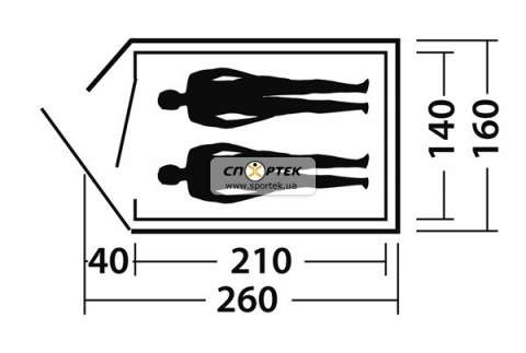 Палатка туристическая Easy Camp METEOR 200