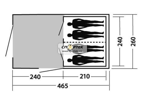 Палатка туристическая Easy Camp GALAXY 400