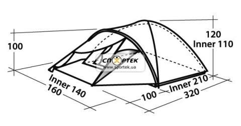 Палатка туристическая Easy Camp PHANTOM 200