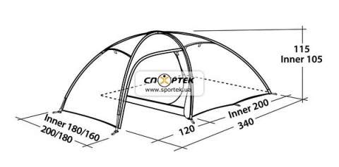 Палатка туристическая Easy Camp GO Lightning 300