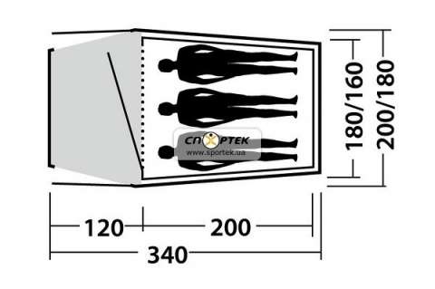 Палатка туристическая Easy Camp GO Lightning 300