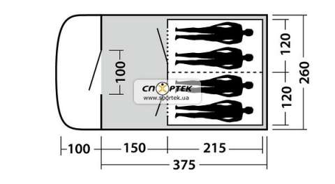 Палатка туристическая Easy Camp BOSTON 400