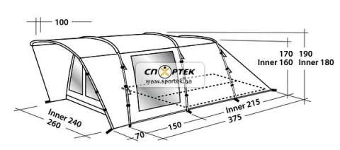 Палатка туристическая Easy Camp BOSTON 400